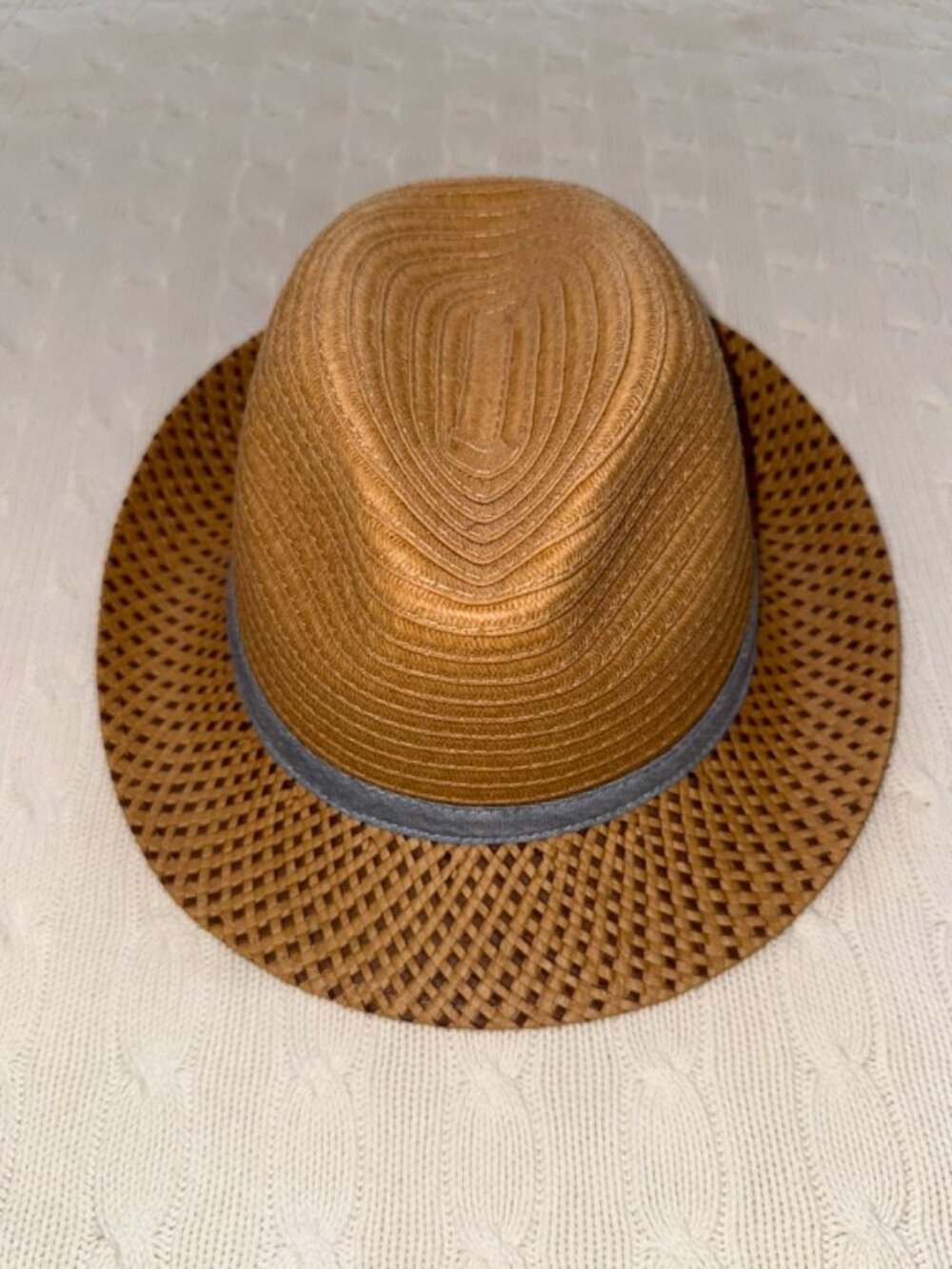 NWT Janie and Jack Straw Fedora Hat Sz 6 to 8 years
